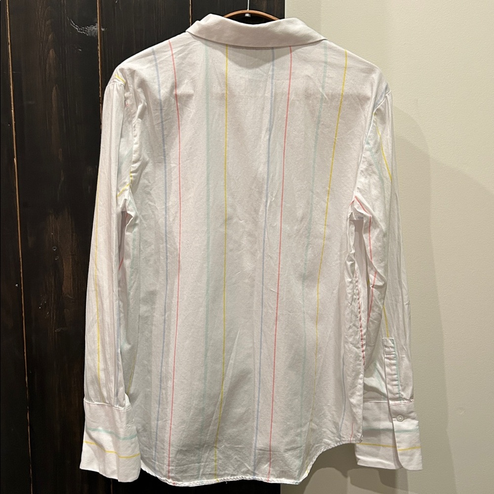 Stylish Button Down with Colourful Pinstripes - Picture 2 of 9